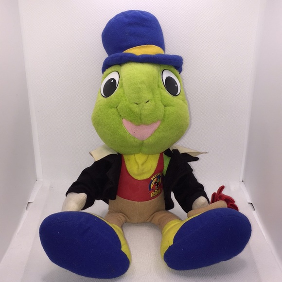 Jiminy Cricket Plush Stuffed Toy 14” Disney Pinocchio - Picture 1 of 9